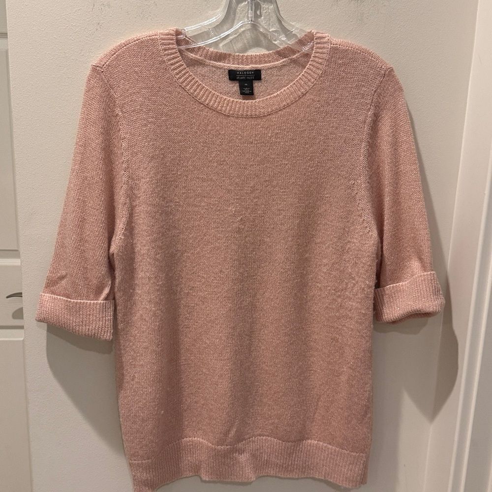 Halogen X Atlantic-Pacific Blush Knit Top size medium